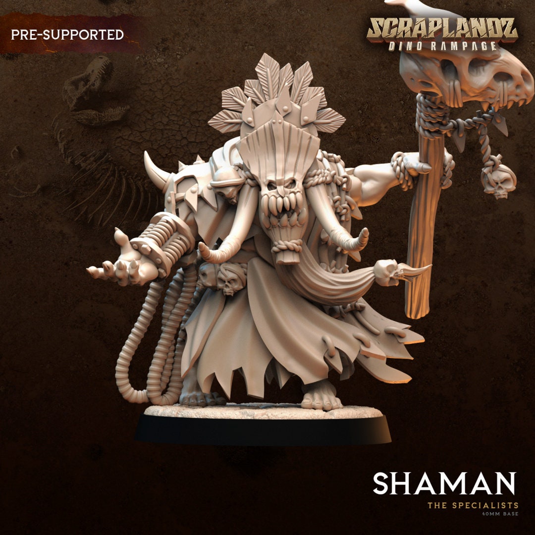Orc Shaman Resin Miniature Figure - Dark Gods Miniatures product image