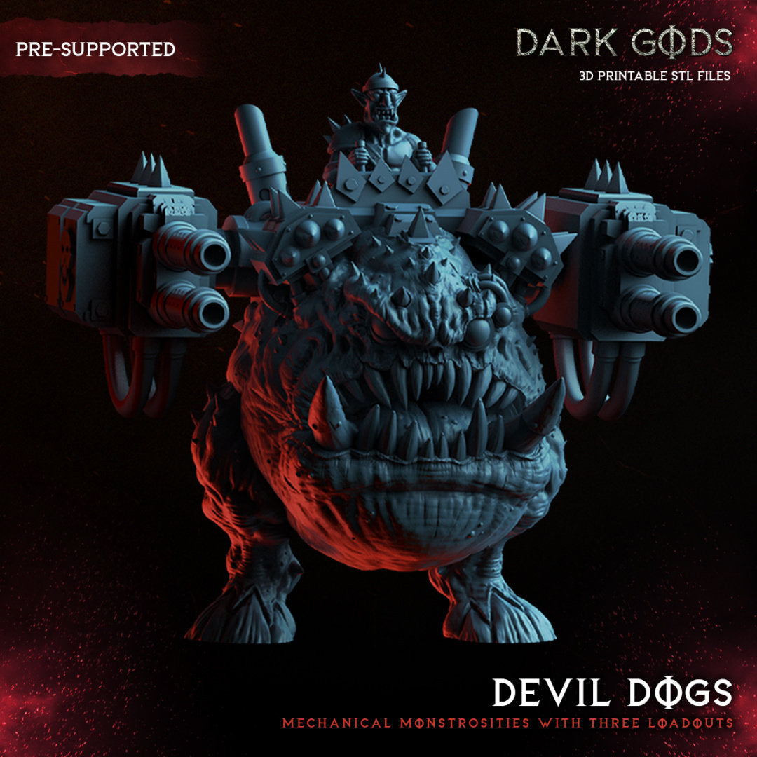 Orc Devil Dog Resin Miniature Figure alternate view 3