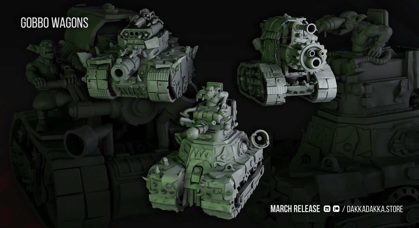 Gobbo Wagons x3 Resin Miniatures Set product image