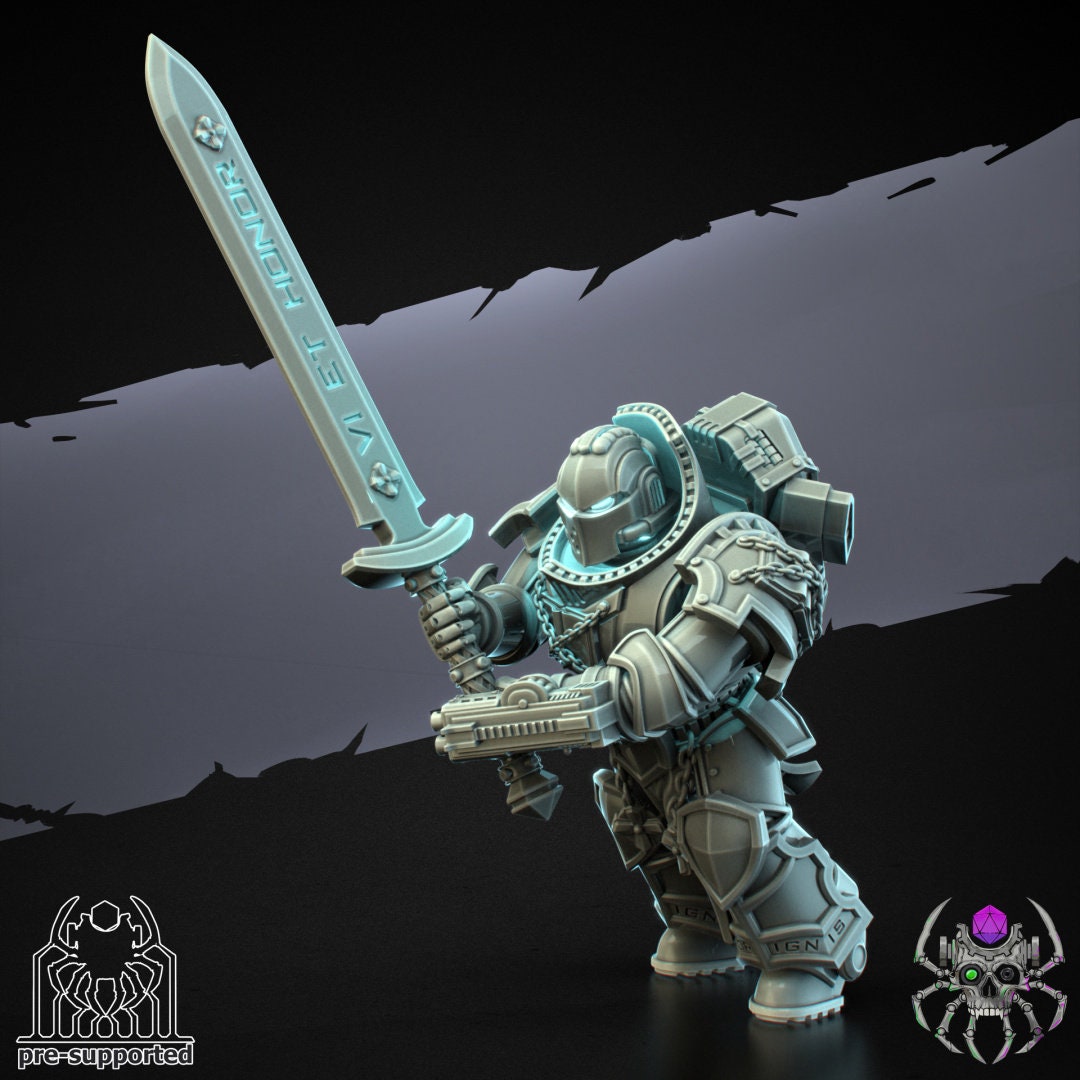 Demon Hunters Battle Squad Resin Miniatures Set alternate view 5