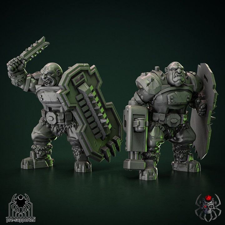 Heavy Ogre Squad Resin Miniatures Set alternate view 3