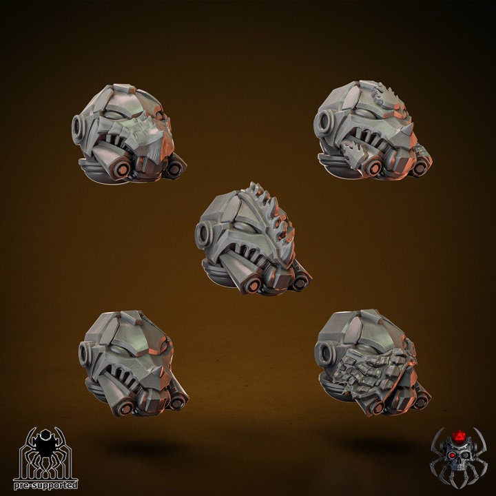 Flame Lizards Helmets x10 Resin Upgrade Parts product image