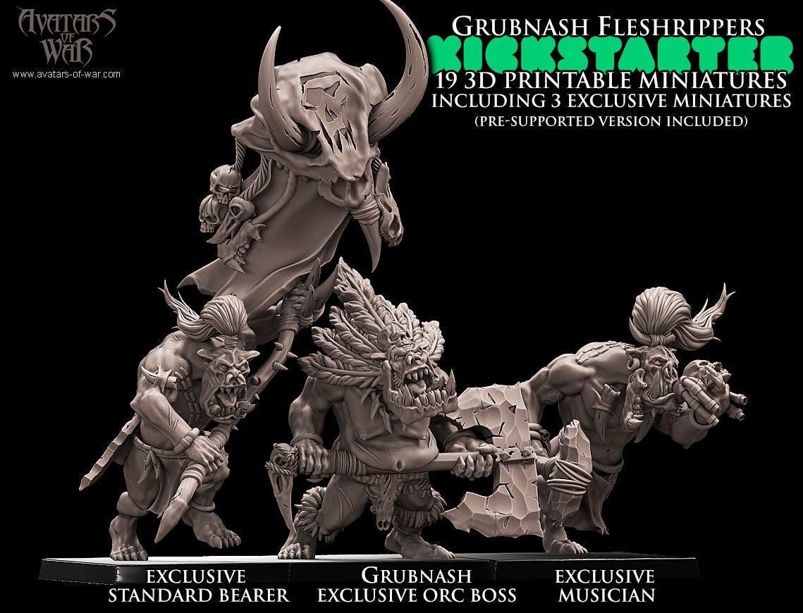 Savage Orc Regiment Resin Miniatures Regiment alternate view 5
