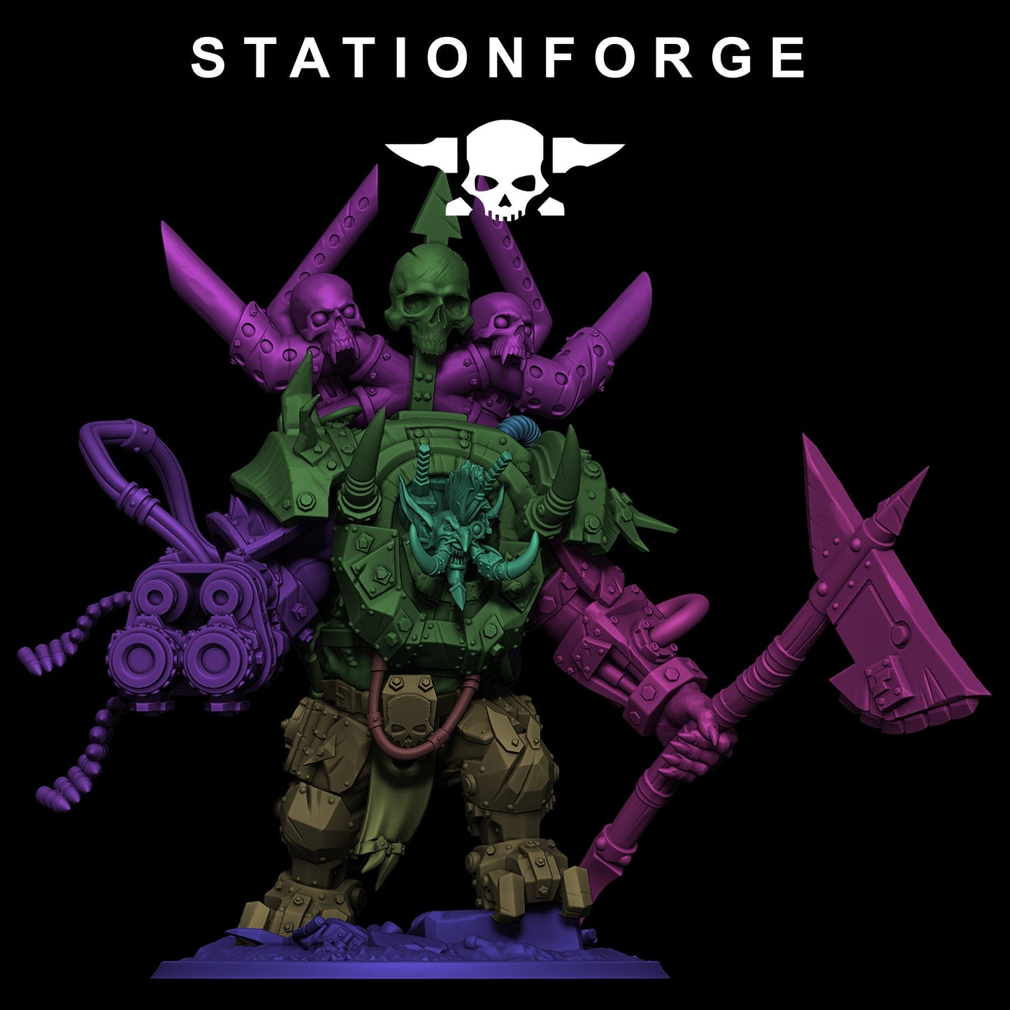 Ork Troll Boss Resin Boss Miniature alternate view 4