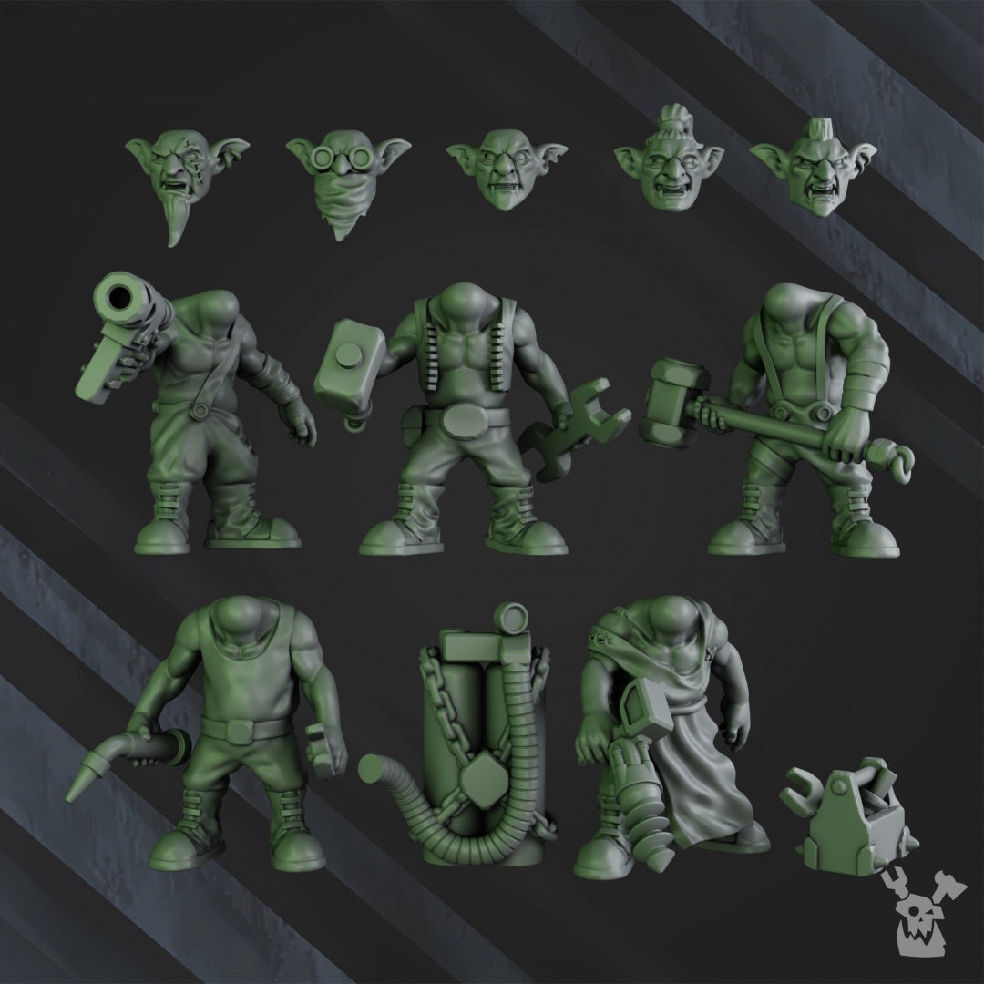 Gobbo Squad Resin Miniatures Set alternate view 4