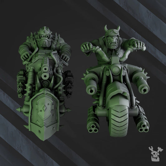 Ork Biker Boyz Resin Upgrade Parts alternate view 2