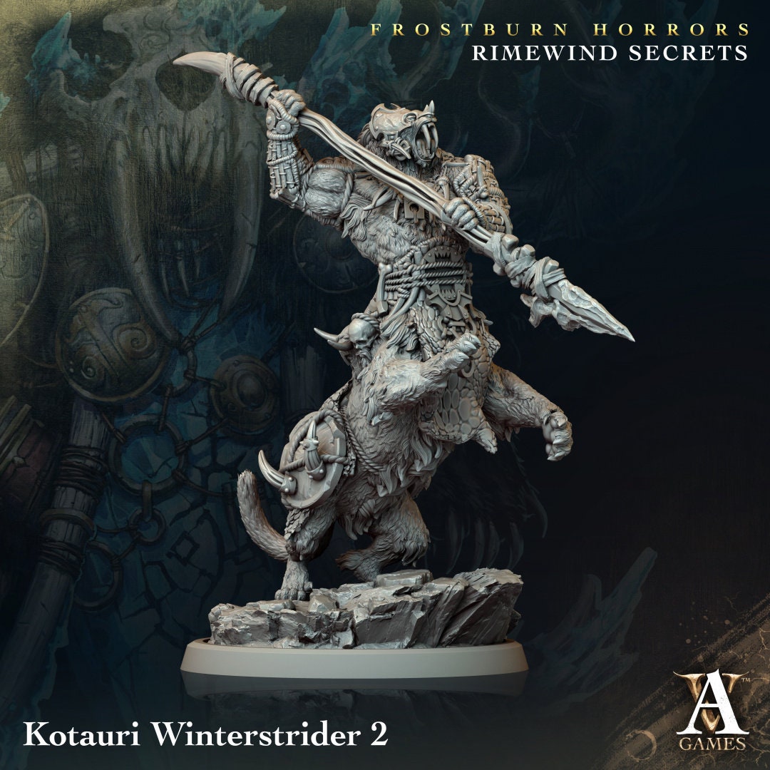 Kotauri Winterstrider Resin Miniature Figure product image
