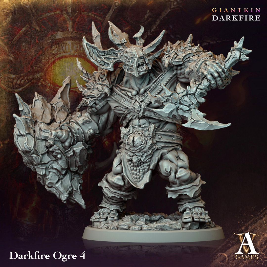 Darkfire Ogre Resin Boss Miniature alternate view 4