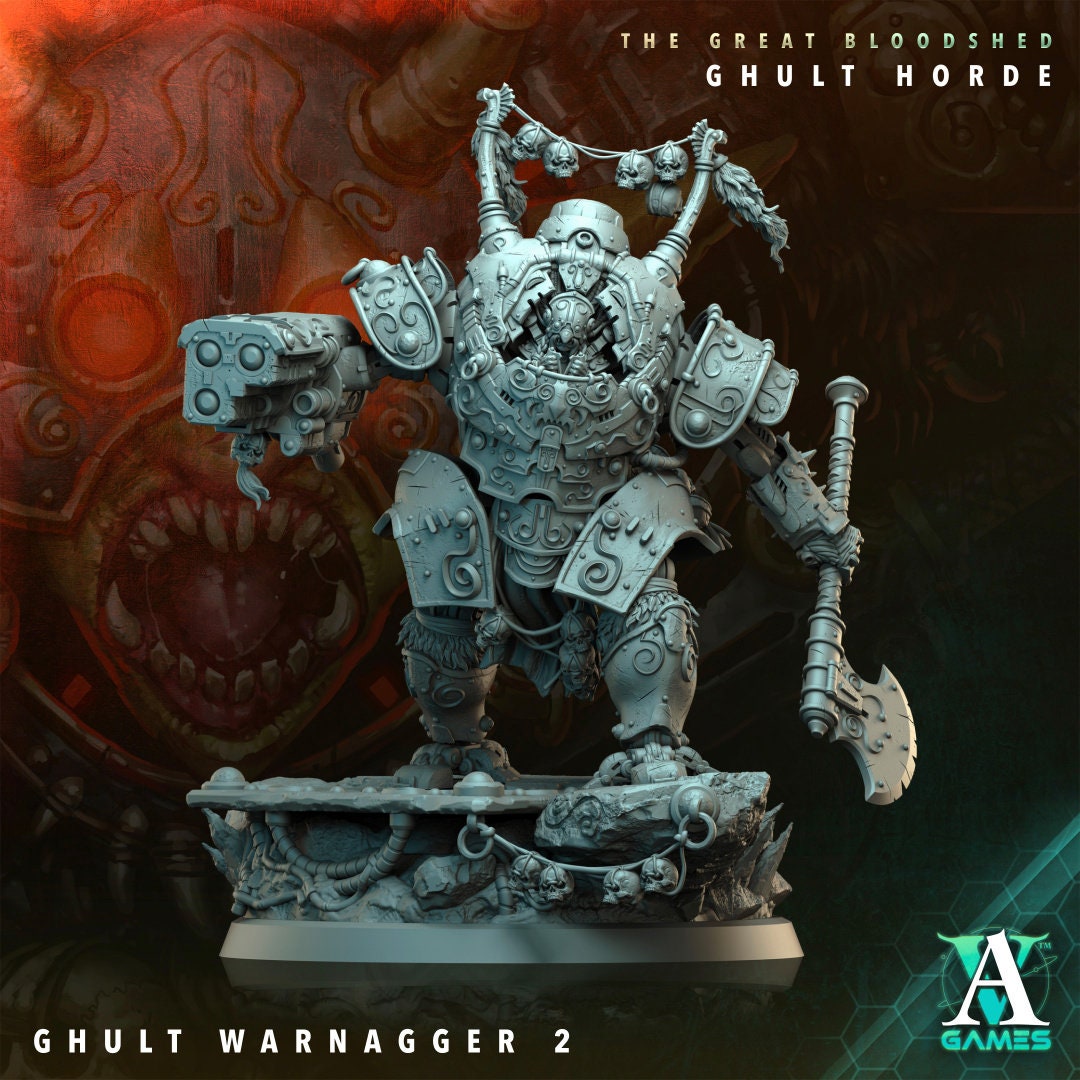 Ghult Warnagger Resin Miniature Figure alternate view 3