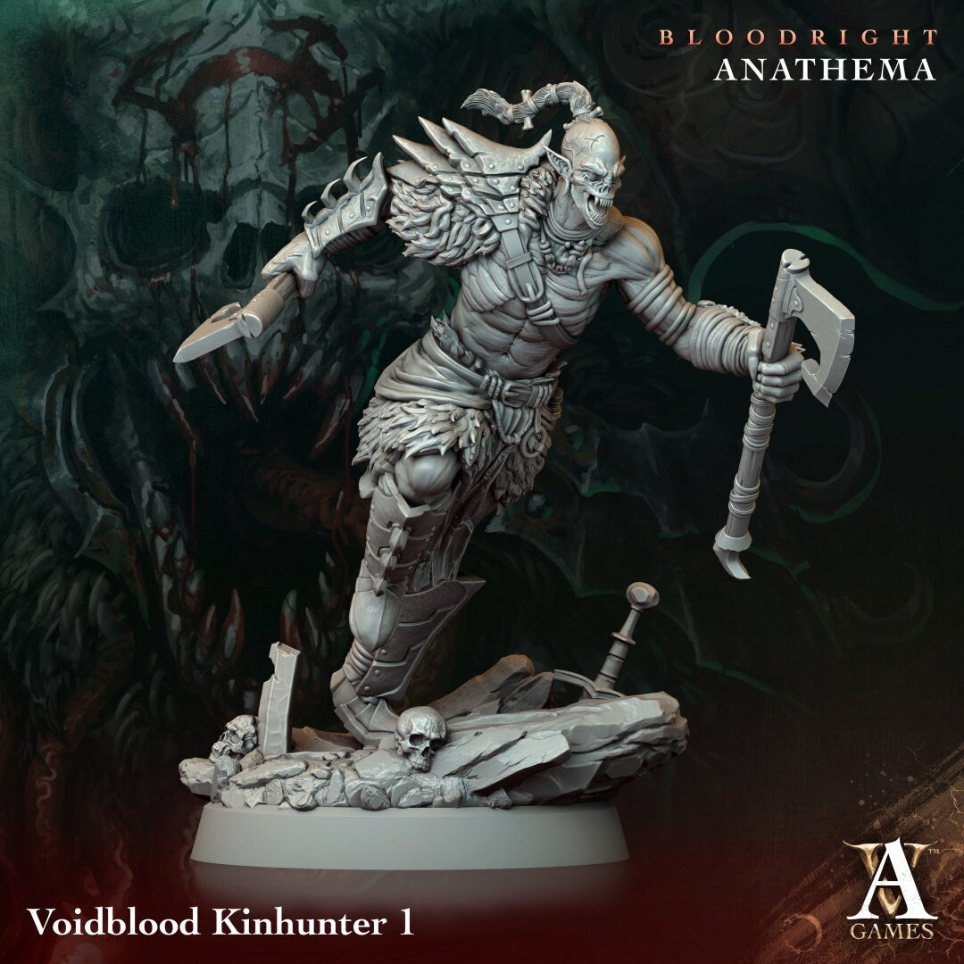 Voidblood Kinhunter Resin Miniature Figure alternate view 4