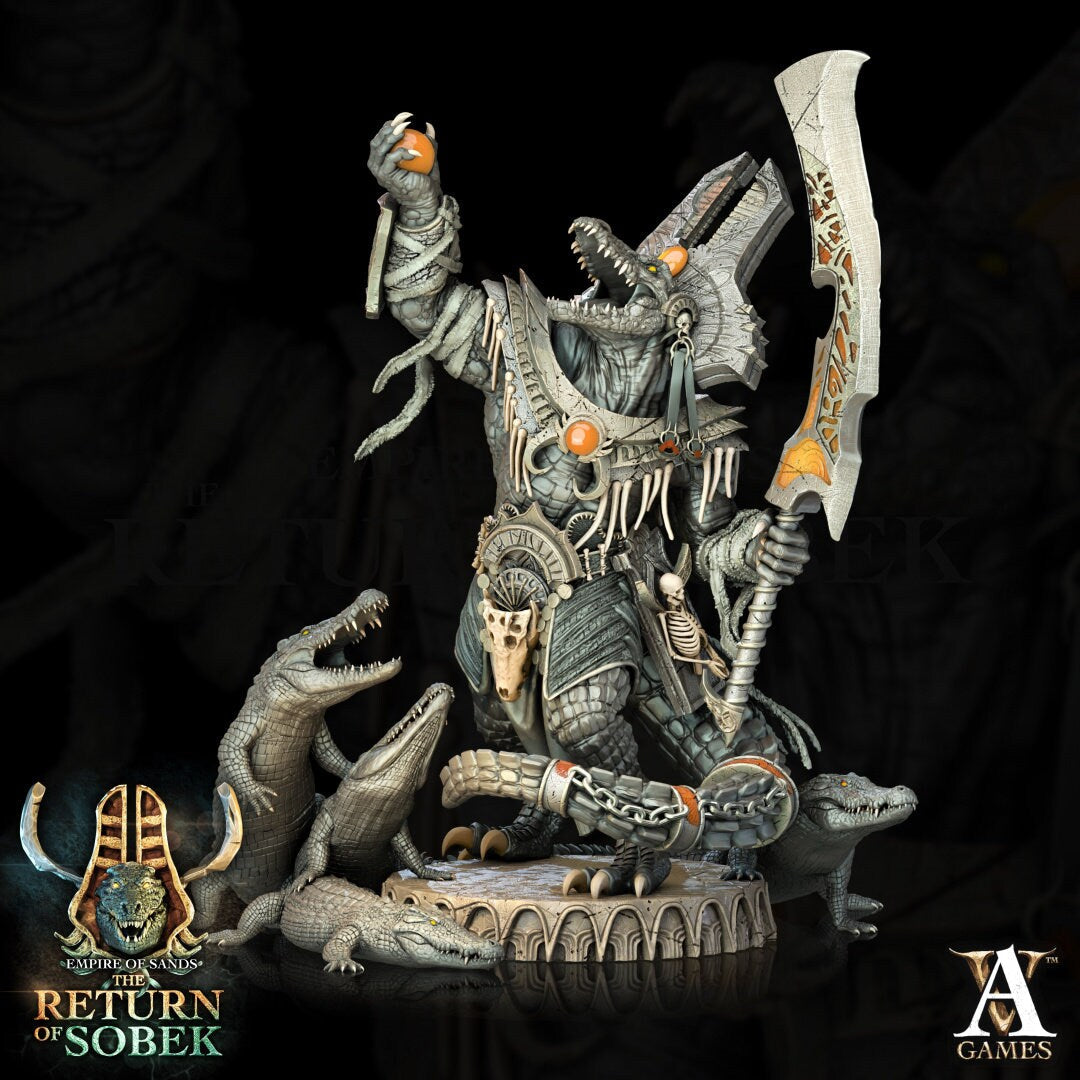 Scion of Sobek Resin Miniature Figure product image
