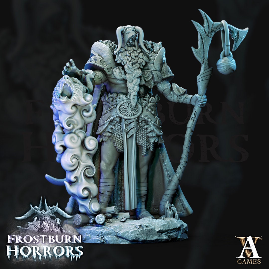 Frost Giant Shaman Resin Boss Miniature product image