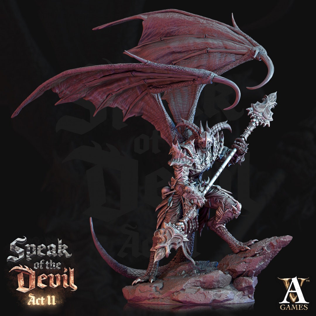 Agonite Devil Resin Miniature Figure alternate view 4