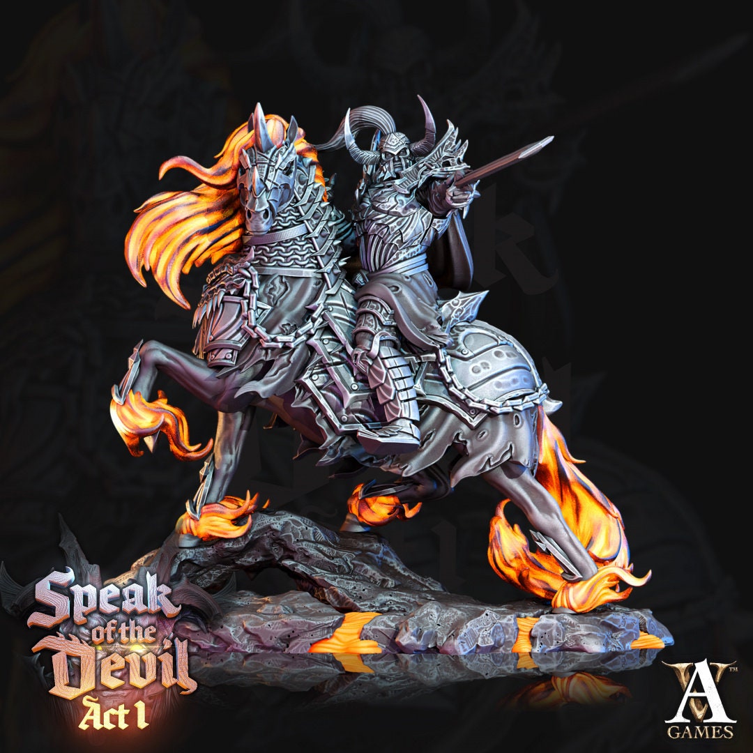 Hell Knight Resin Miniature Figure alternate view 4