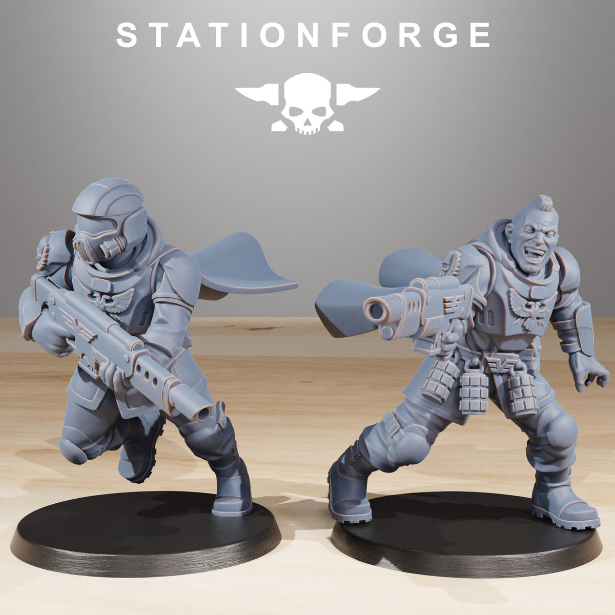 Vaskar Freedom Fighters x10 Resin Miniatures Set alternate view 5