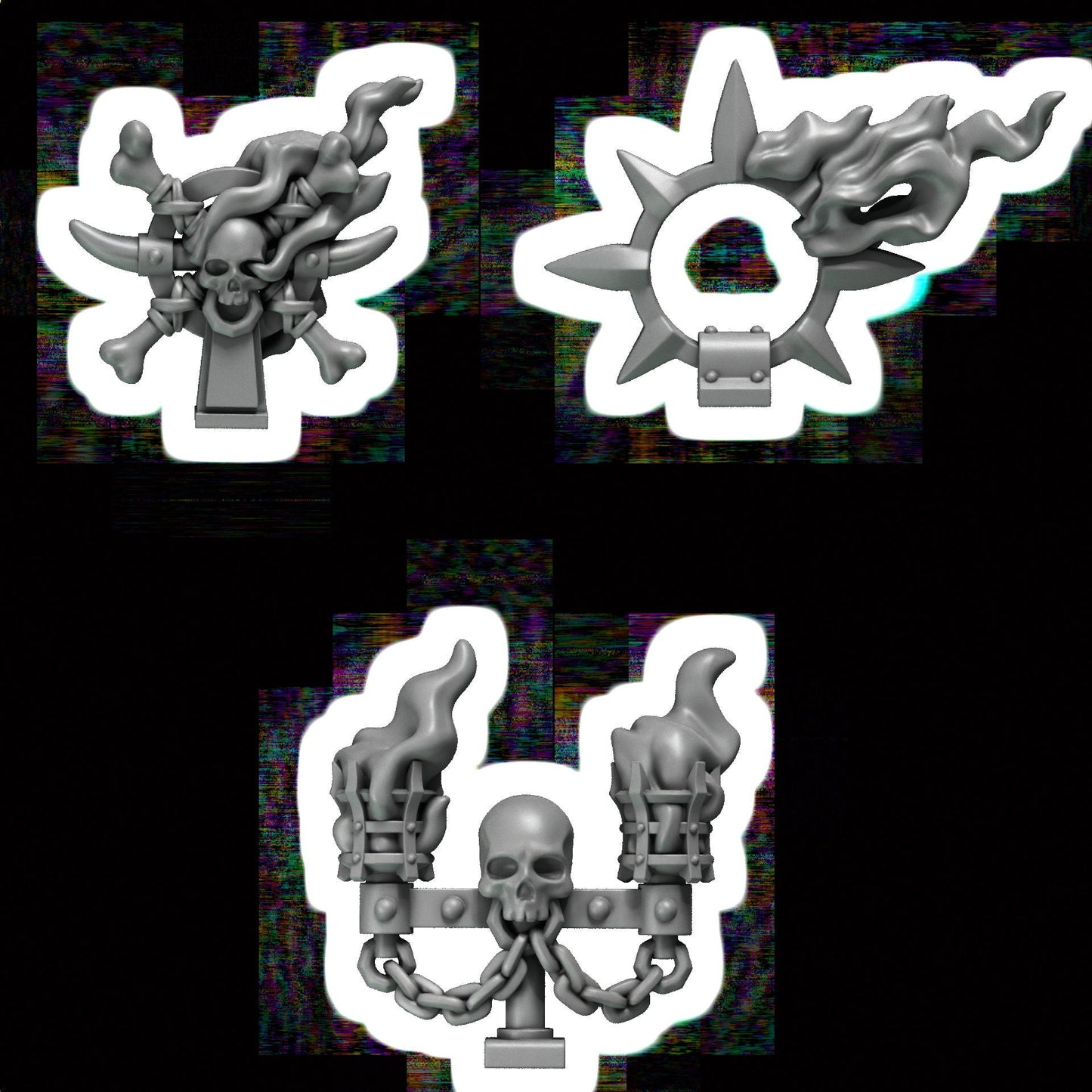 Cursed Legion Decorations x9 Resin Upgrade Parts product image