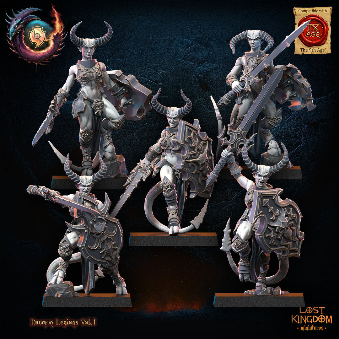 Succubi Squad Resin Miniatures Set alternate view 2