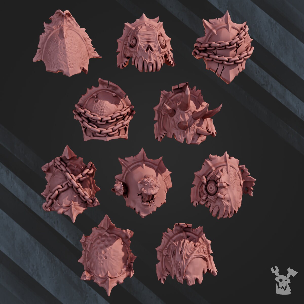 Pandemic Shoulderpads x10 Resin Upgrade Parts product image