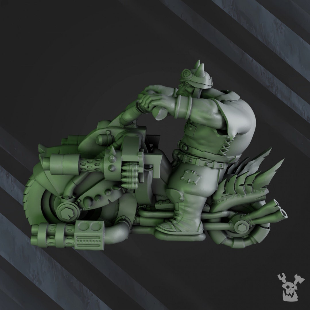 Ork Biker Boyz Resin Upgrade Parts alternate view 5