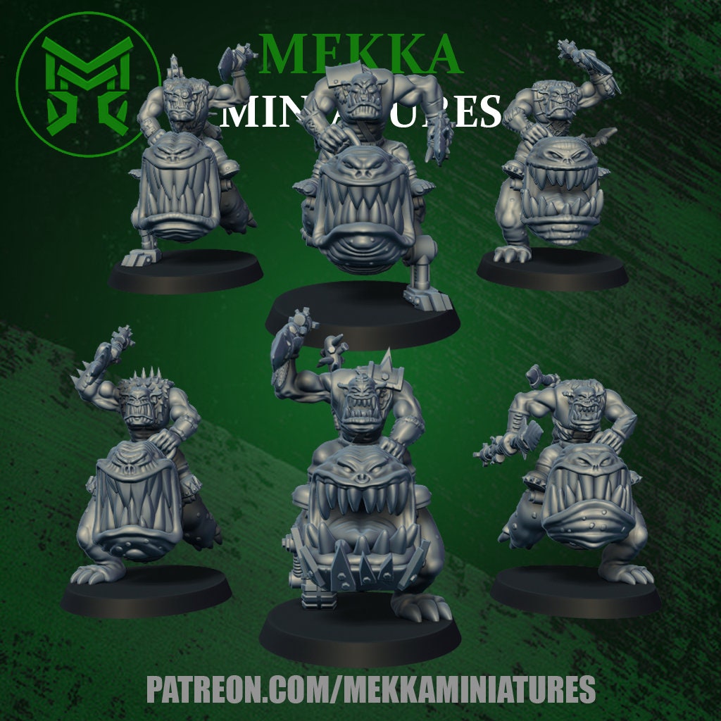 Orc Chompa Riders Resin Miniature Figure alternate view 3