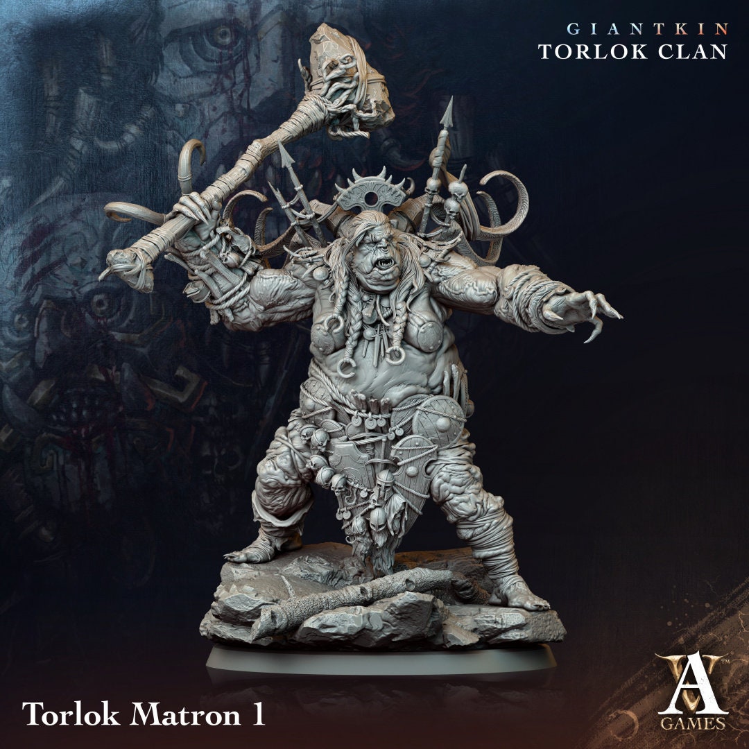 Torlok Matron Resin Miniature Figure alternate view 4