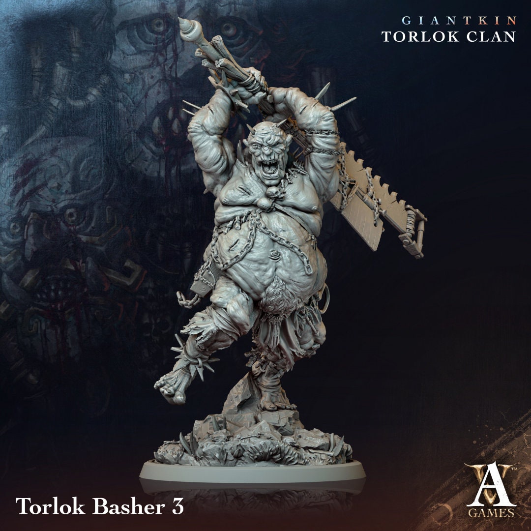 Torlok Basher Resin Miniature Figure alternate view 3