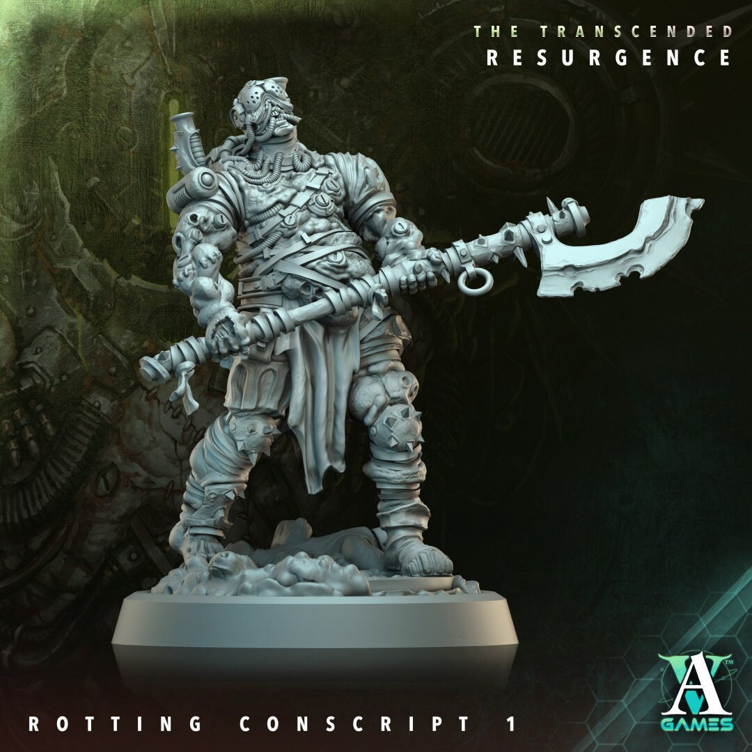 Rotting Conscript Resin Miniature Figure alternate view 5