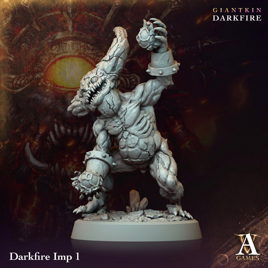 Darkfire Imp Resin Miniature Figure alternate view 4