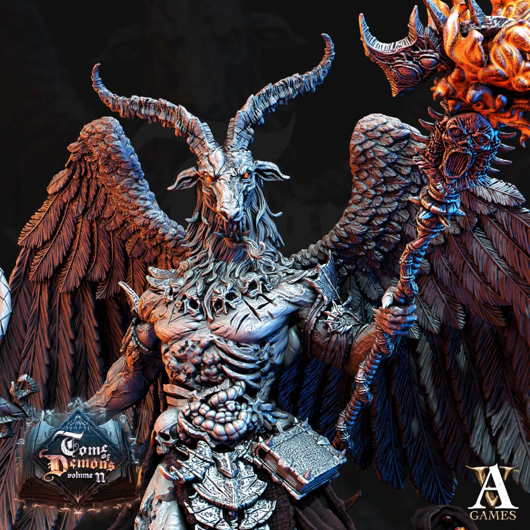 Adramal - Seneschal of Orcus Resin Miniature Figure alternate view 2
