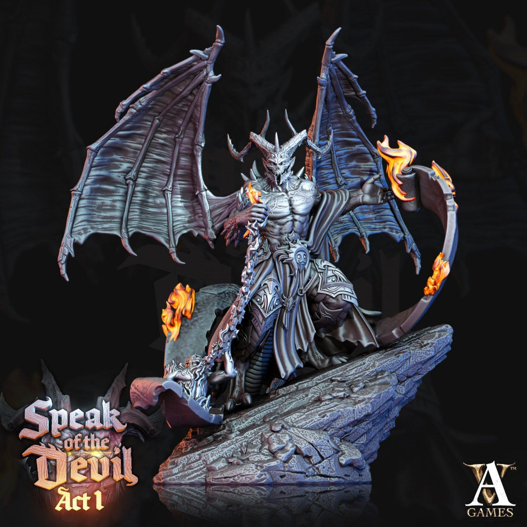 Horned Devil Resin Miniature Figure alternate view 4