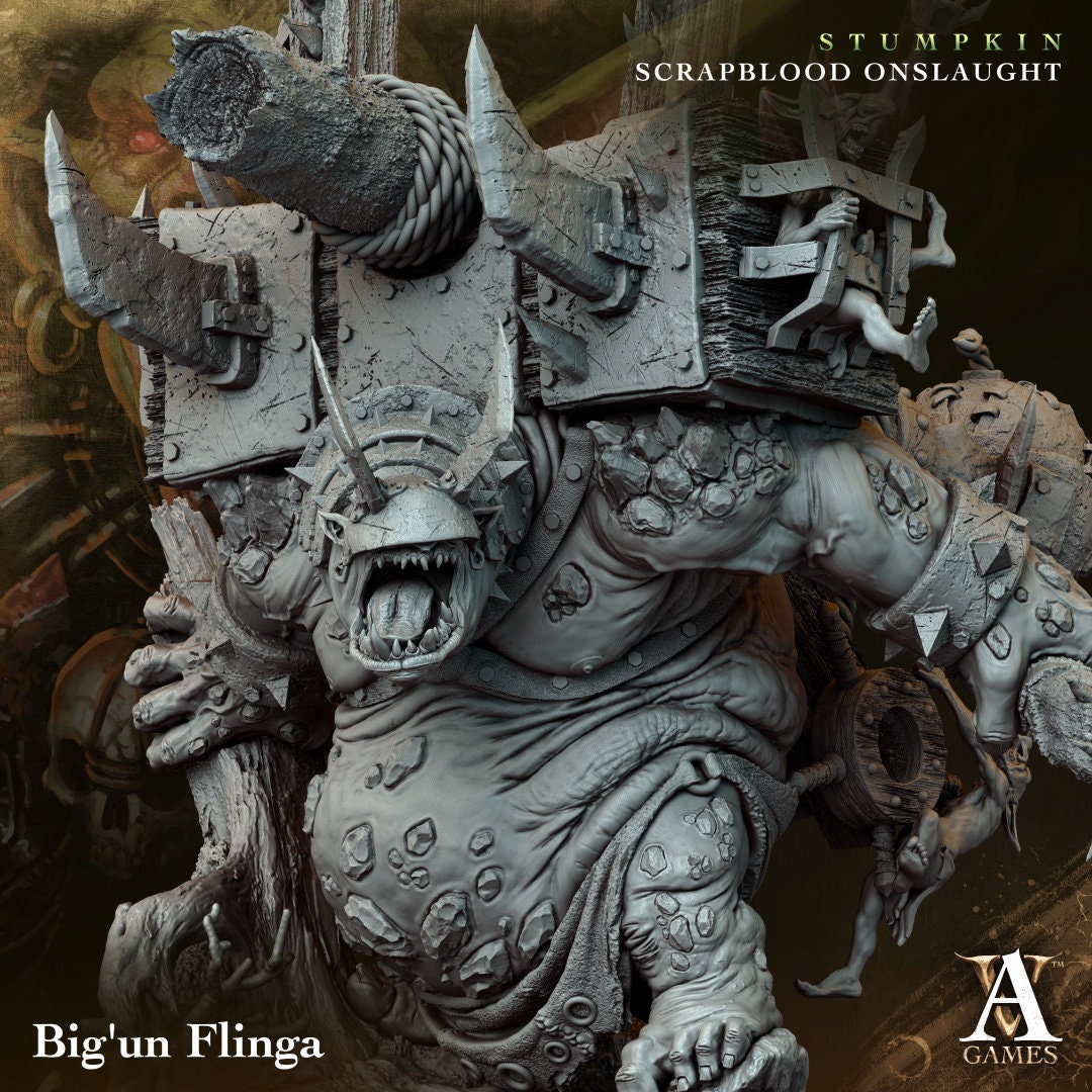 Big'Un Flinga Resin Miniature Figure alternate view 2