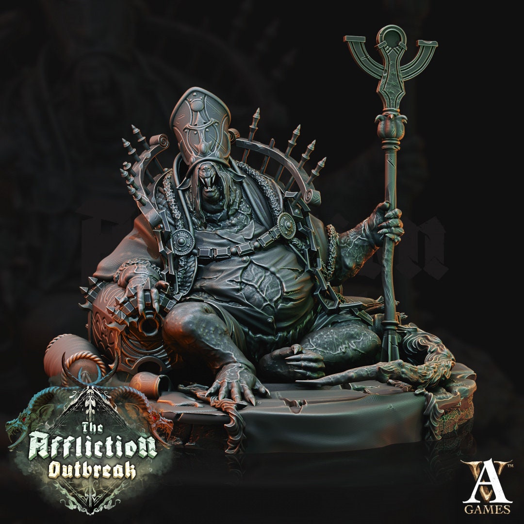 Blind Bishop Resin Miniature Figure product image