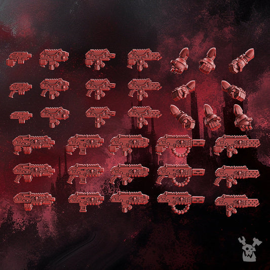 Crimson Wings Tactical Squad Resin Miniatures Set alternate view 2