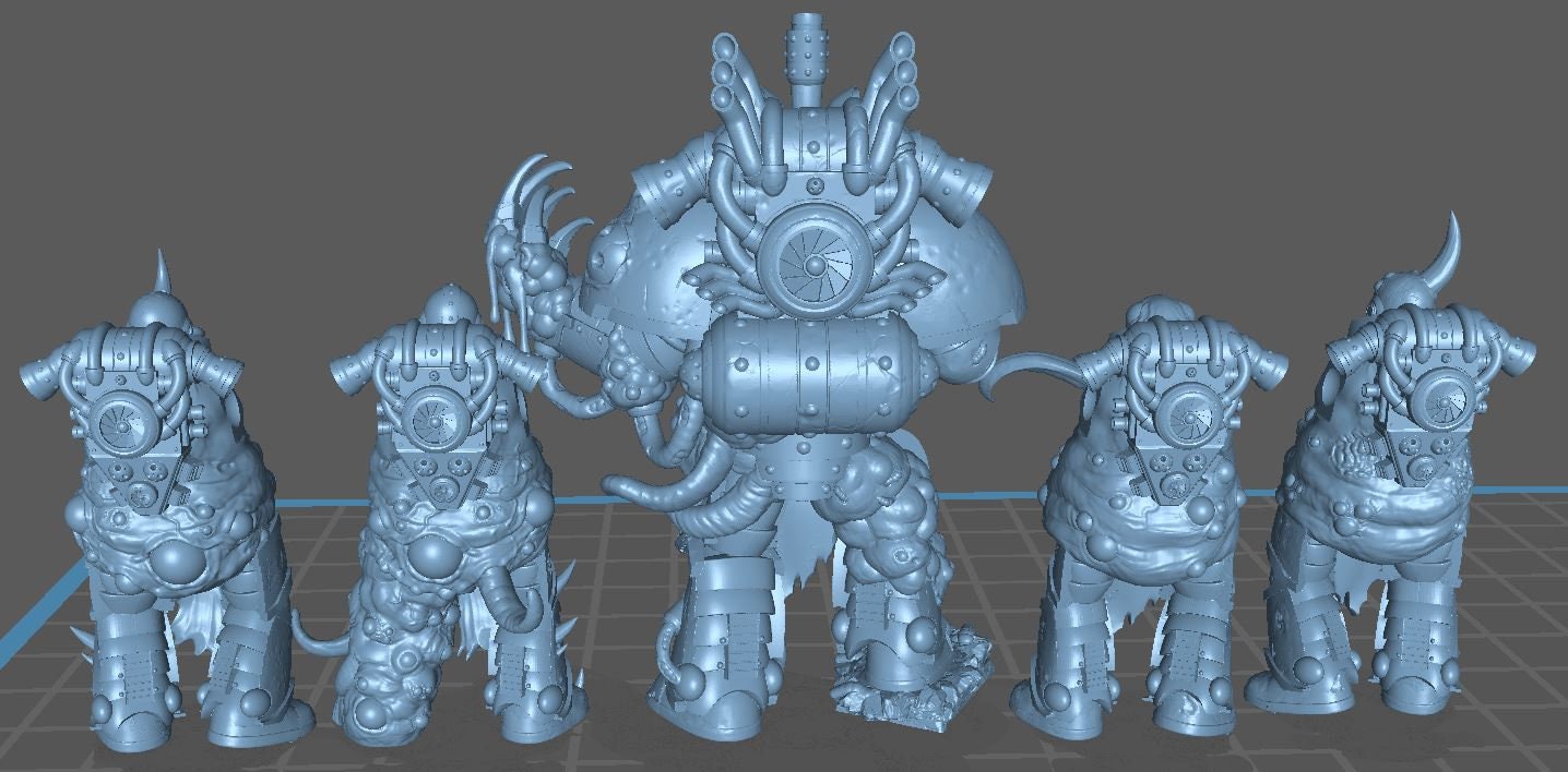 Toxin and his Infected Resin Miniature Figure alternate view 3