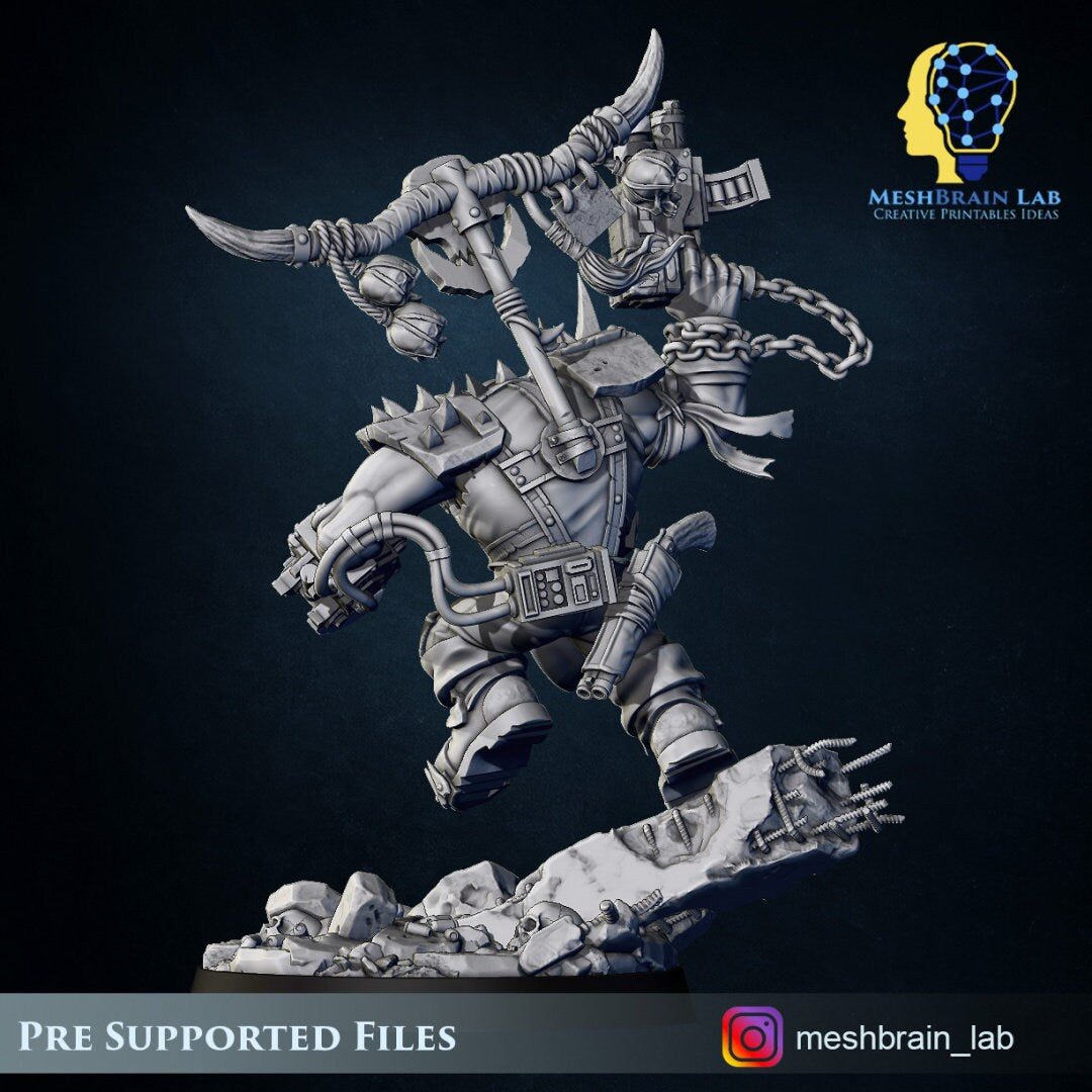 Ork Boss Big Klaw Resin Boss Miniature alternate view 5