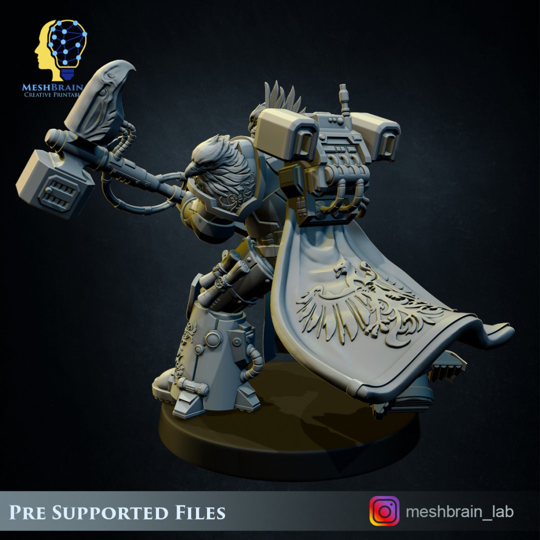 Imperial Marine Master of the Order of Heaven Resin Miniature Figure alternate view 4
