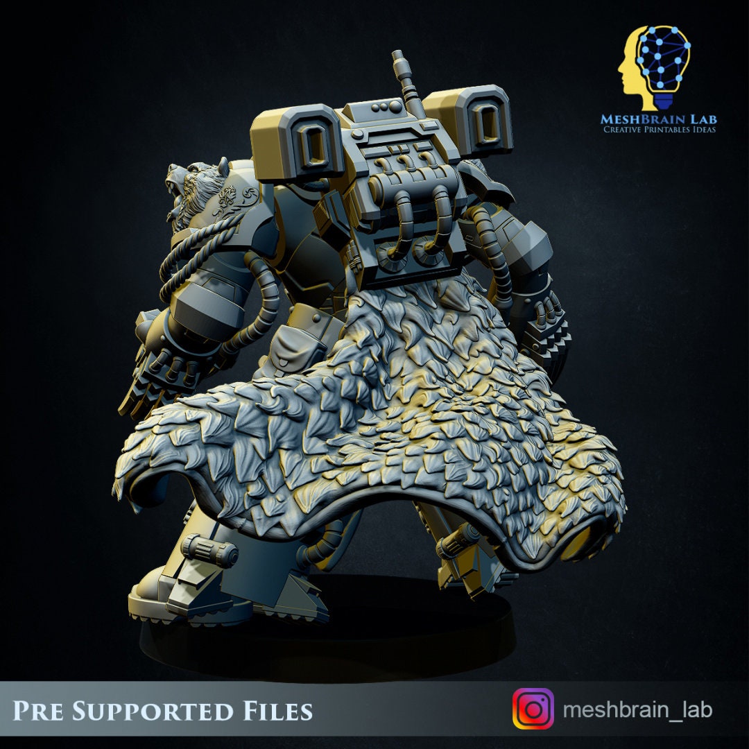 Imperial Marine Master of the Order Beasts Resin Boss Miniature alternate view 4