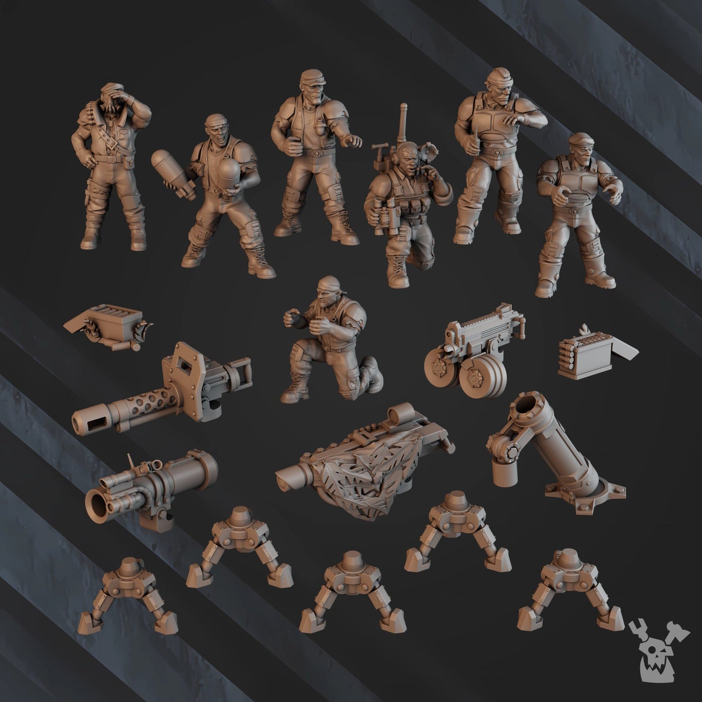 Green Hell Heavy Fire Support Resin Miniature Figure alternate view 5