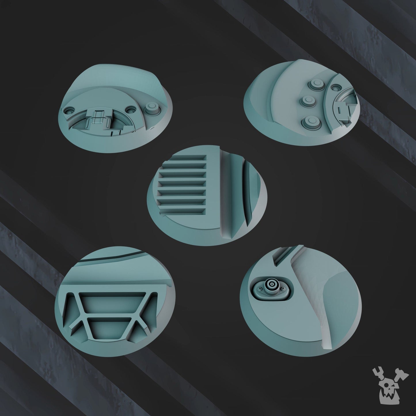 Starforge bases - Base Set Resin Terrain Set alternate view 3