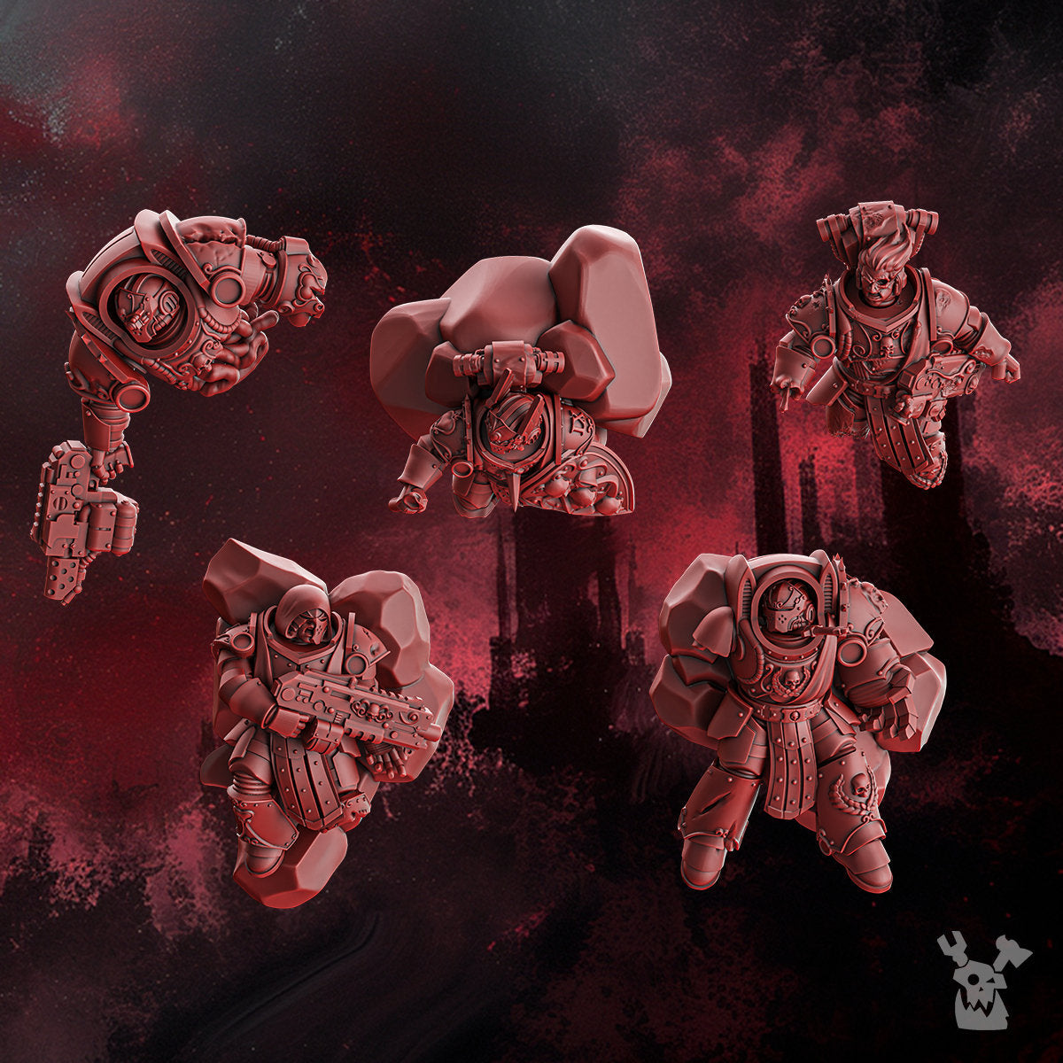 Fallen Marines Resin Miniature Figure alternate view 2