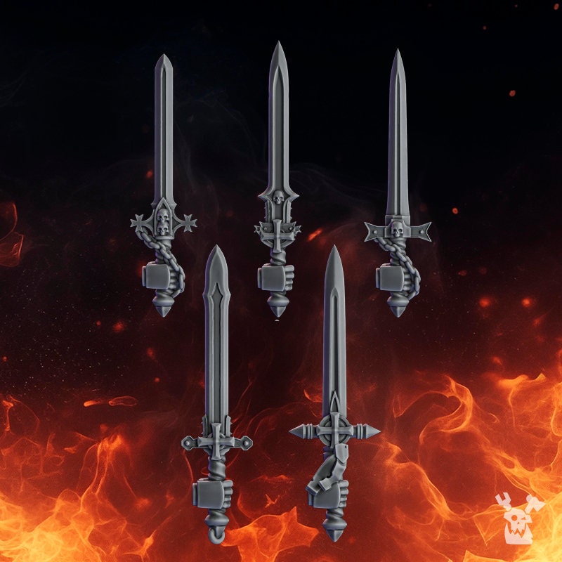 Pactum Aeternum Crusader Swords x10 Resin Upgrade Parts product image