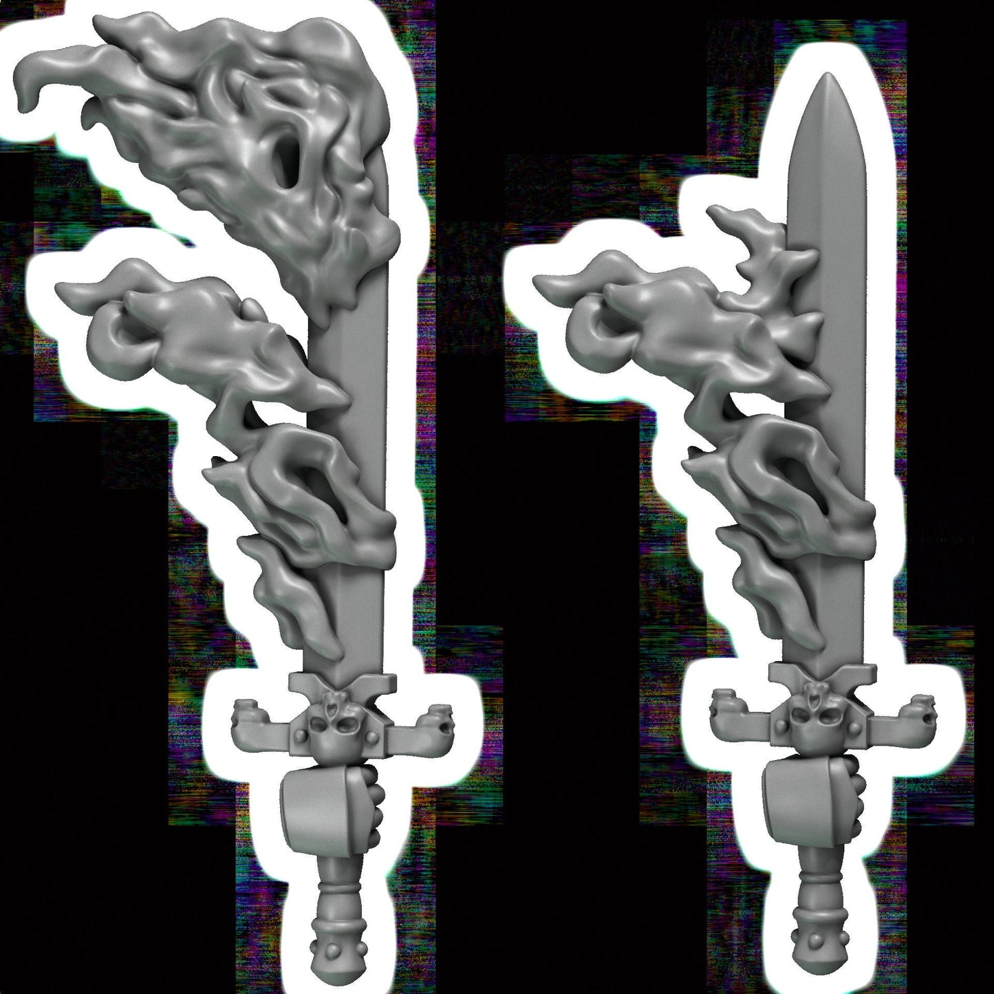 Cursed Company Swords x10 Resin Upgrade Parts alternate view 2