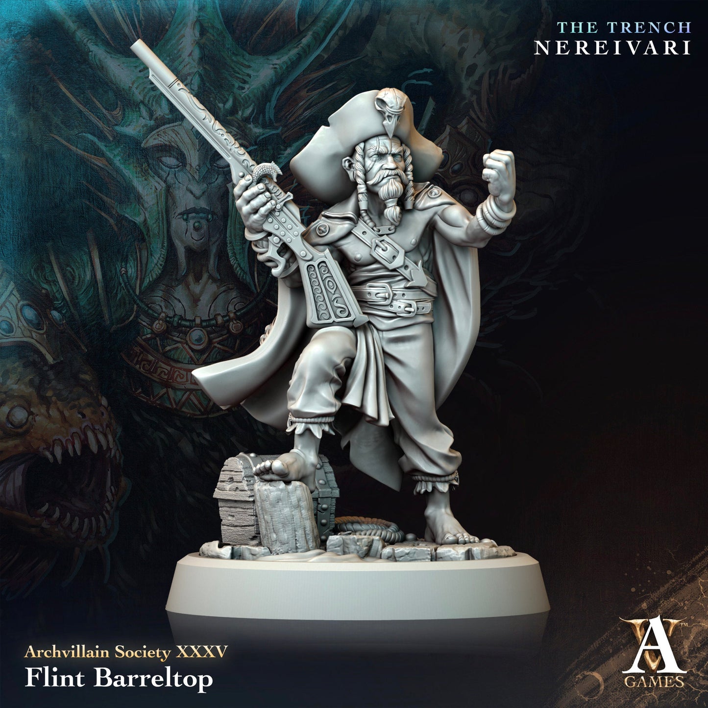 Reefguard Captain Resin Miniature Figure product image