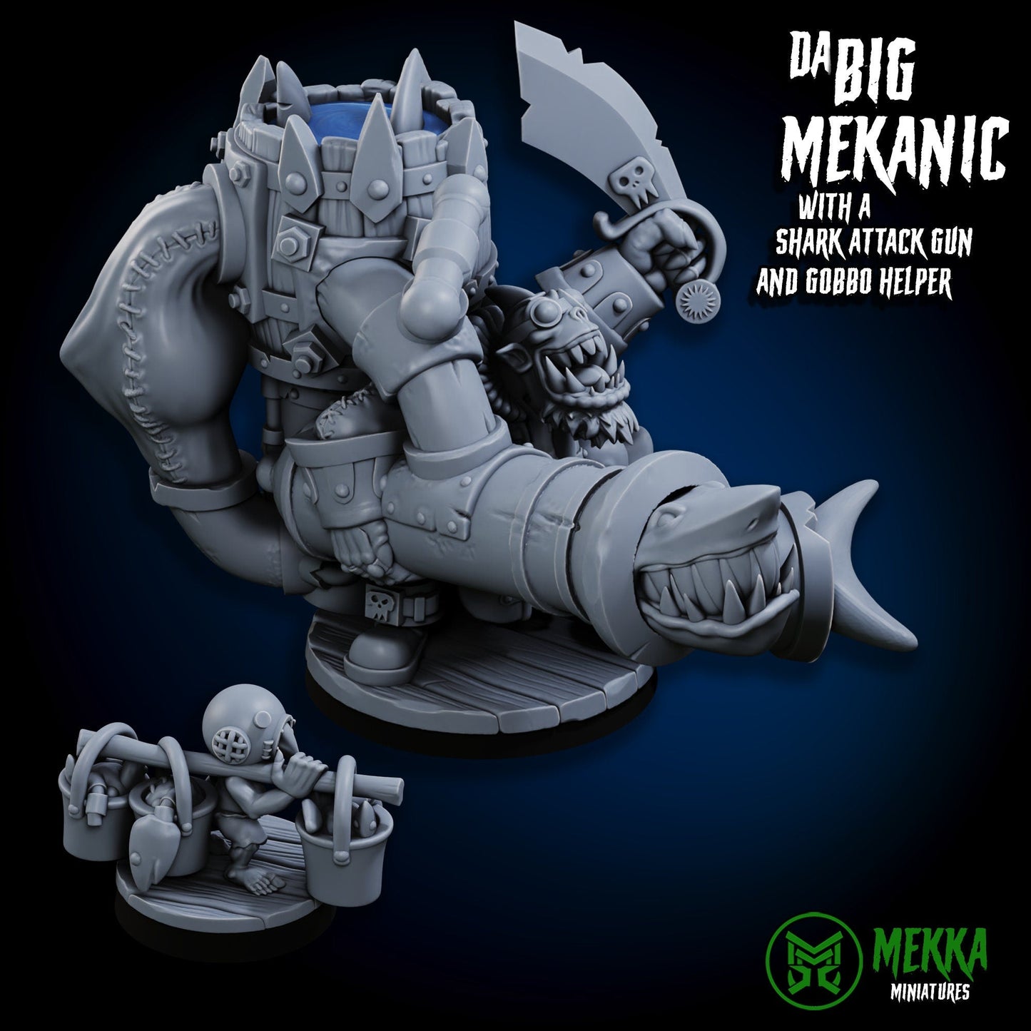 Big Mekanic with Shark Gun Resin Upgrade Parts alternate view 2