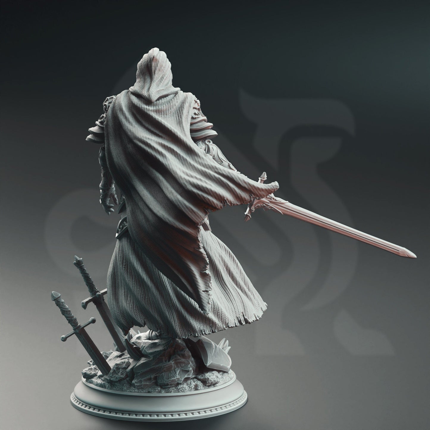 Lydia the Merciless Resin Miniature Figure alternate view 3