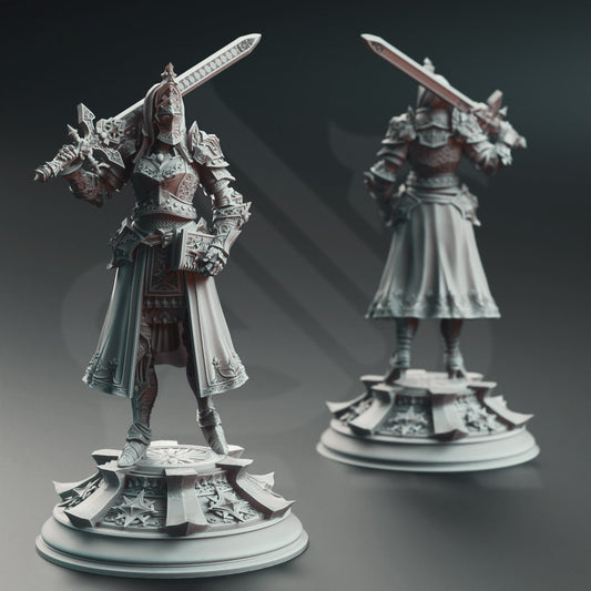 Knight Inquisitor Resin Miniature Figure alternate view 2