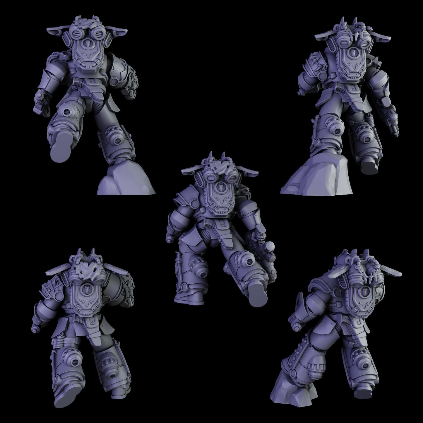 White Megaladon Jetpack Squad Resin Upgrade Parts alternate view 4