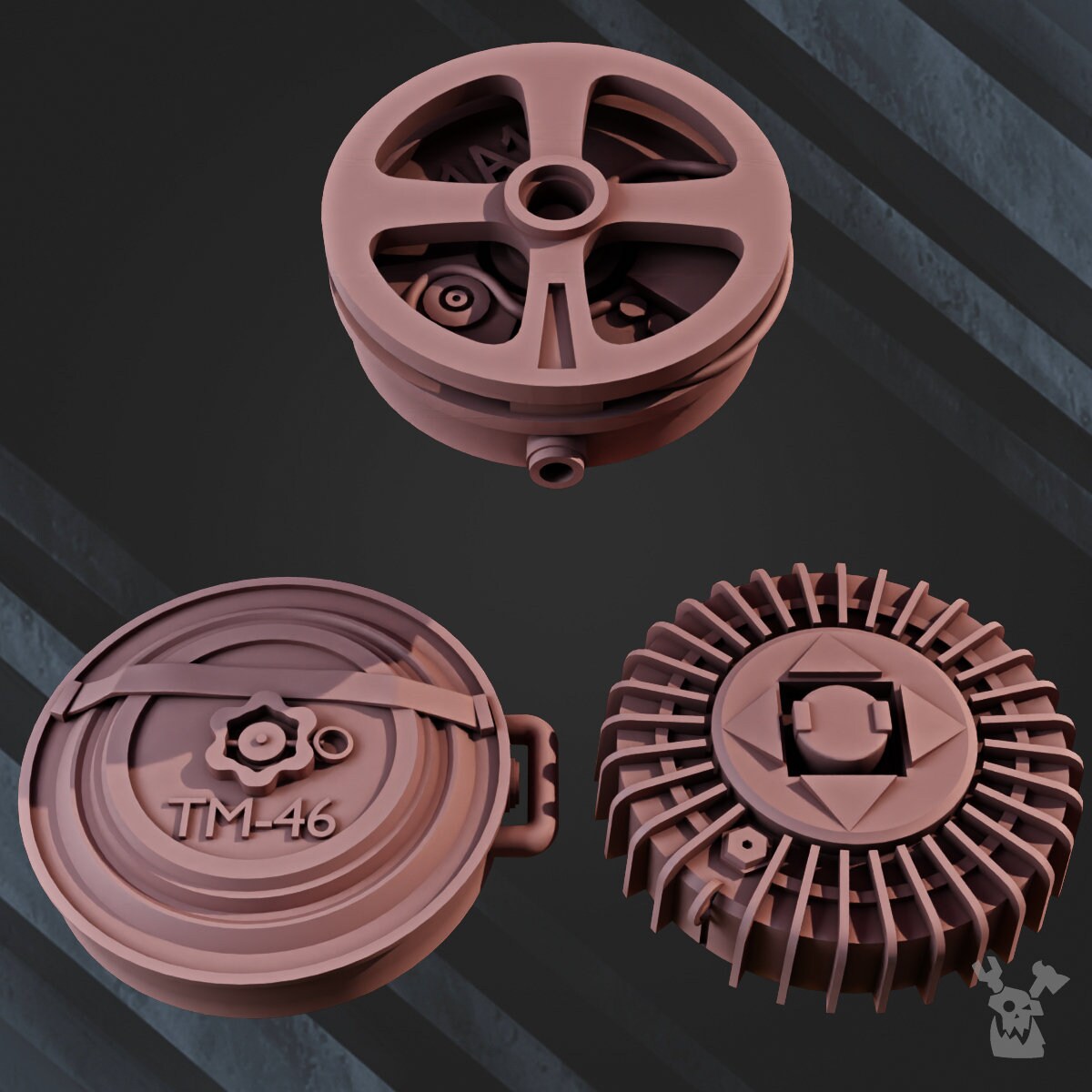 Anti-Tank Mines x6 Resin Upgrade Parts product image