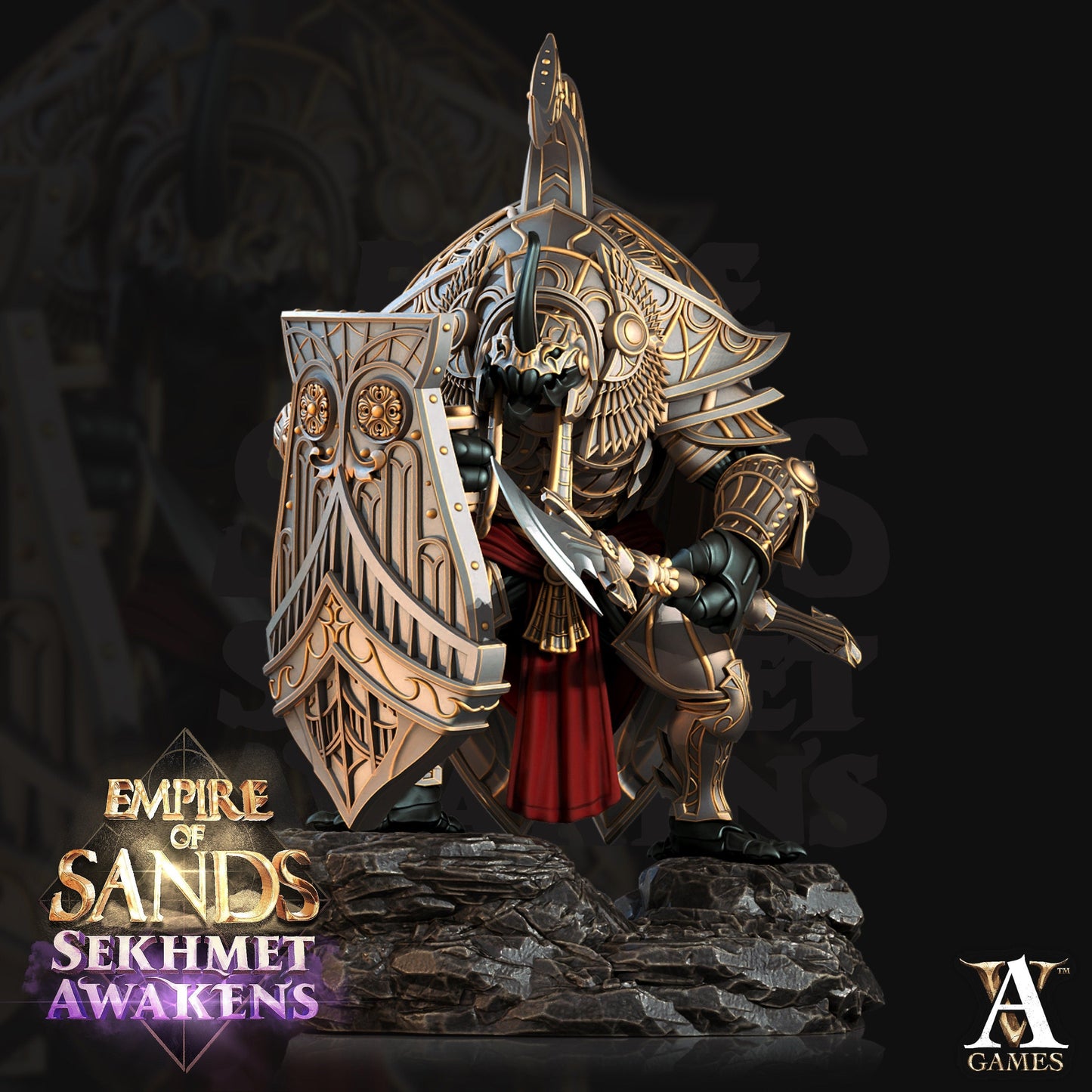 Golden Scarabs Resin Miniature Figure alternate view 4
