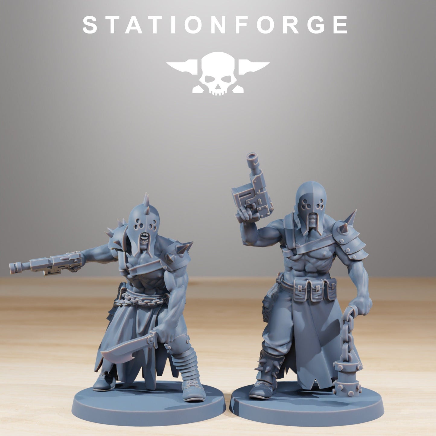 Corrupted Sectarian Squad Resin Miniatures Set alternate view 5